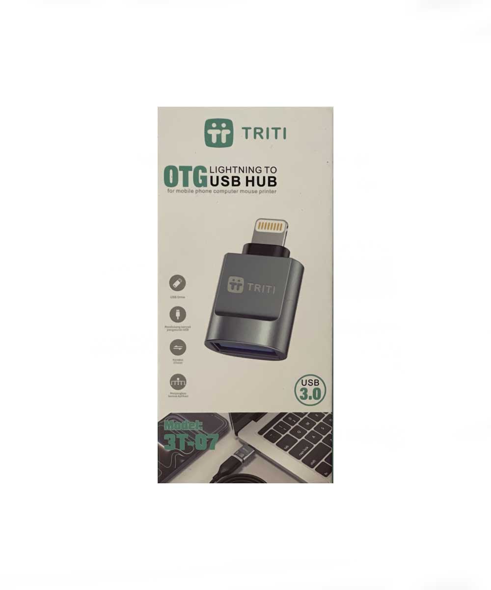 مبدل OTG لایتنینگ به USB تریتی مدل 3T-07 مبدل OTG لایتنینگ به USB تریتی مدل 3T-07