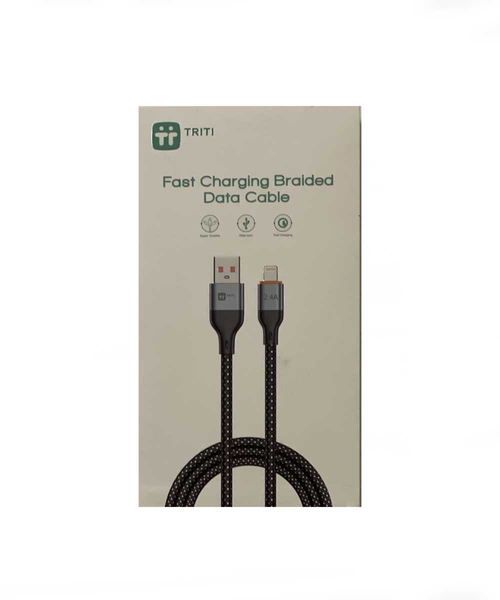 کابل شارژ بافتهشده USB به لایتنینگ تریتی مدل TS-02 کابل شارژ بافتهشده USB به لایتنینگ تریتی مدل TS-02