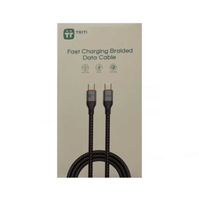 کابل شارژ بافته‌شده تایپ‌سی به تایپ‌سی تریتی مدل TS-03