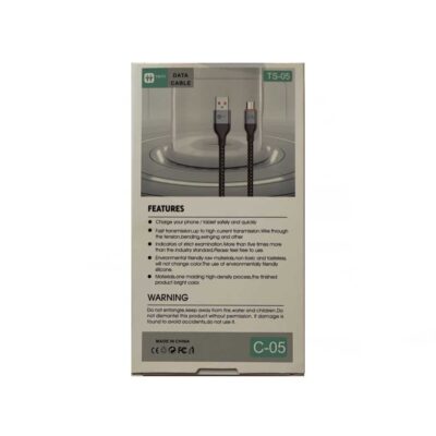 کابل شارژ بافته‌شده USB به میکرو USB تریتی مدل TS-05